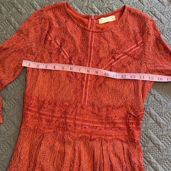 Altar’d State : Burnt Orange Lace Dress - Small - Picture 6 of 10